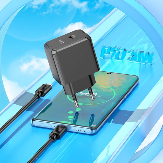МЗП Hoco CCS15A Ocean single port PD30W charger set(Type-C to Type-C)