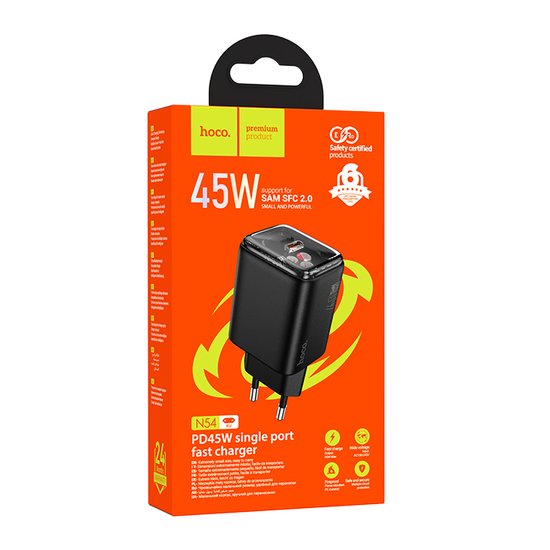 СЗУ Hoco N54 Monsoon single port PD45W charger