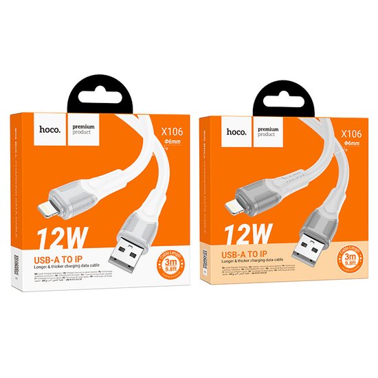 Кабель Hoco X106 Big bull PD charging data cable iP(L=3M)