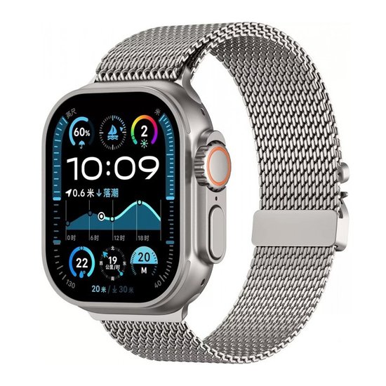 Ремінець Apple Watch Titanium Milanese Loop 42/44/45/Ultra