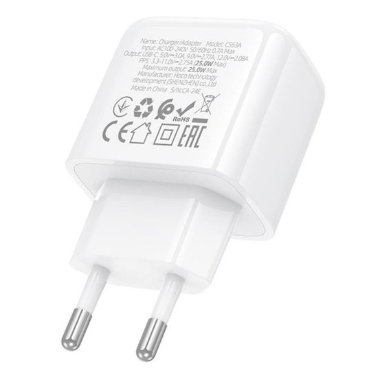 СЗУ Hoco CS53A Surplus single port PD25W charger(EU)