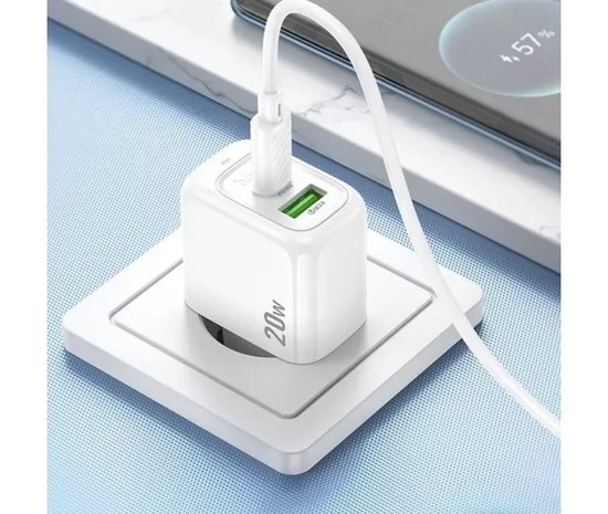 СЗУ Hoco CS54A Surplus PD20W+QC3.0 charger set(C to C)