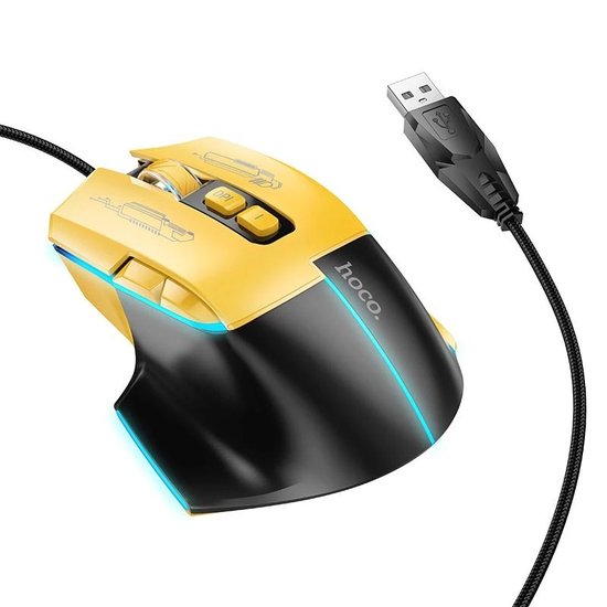 Мышь компьютерная Hoco GM31 Overlord luminous gaming wired mouse