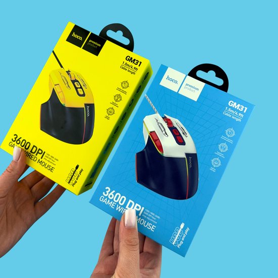 Миша комп'ютерна Hoco GM31 Overlord luminous gaming wired mouse