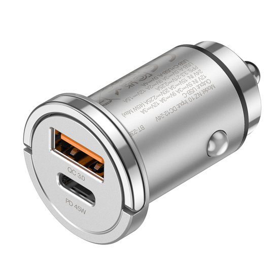 АЗУ Hoco NZ10 Handy PD45W+QC3.0 car charger