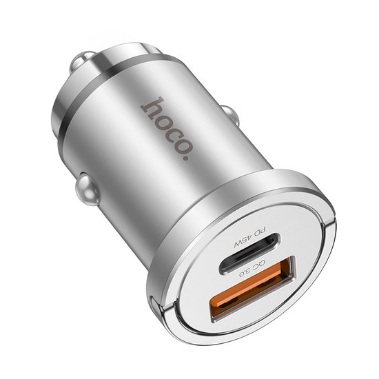 АЗУ Hoco NZ10 Handy PD45W+QC3.0 car charger