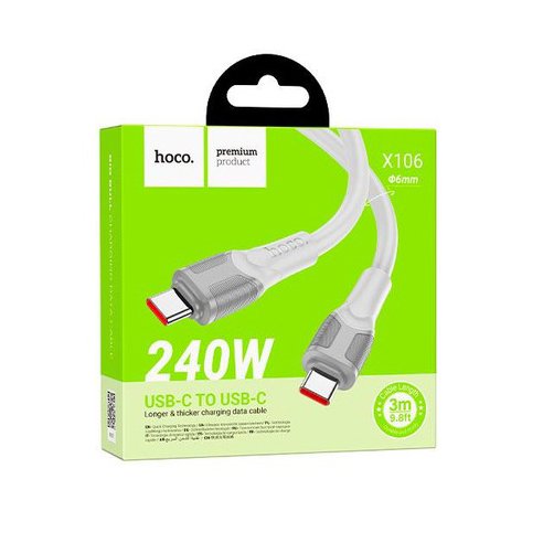 Кабель Hoco X106 Big bull 240W charging data cable Type-C to Type-C(L=2M)