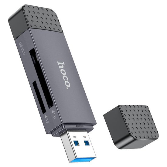 Кардридер - считыватель карт памяти Hoco HB45 Spirit 2-in-1 USB 3.0