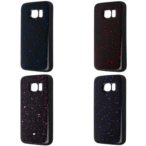Confetti Black TPU Case Samsung S7
