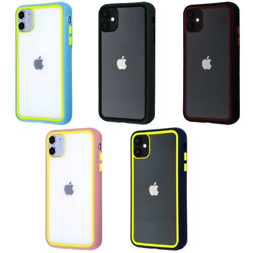 Clear Case Contrast Color Bumper iPhone 11