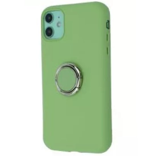 Silicone Cover With Ring Iphone 11