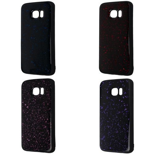 Confetti Black TPU Case Samsung S7 Edge
