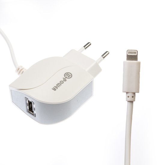 СЗУ QLT-POWER HXUD-3 Lightning, 1 USB
