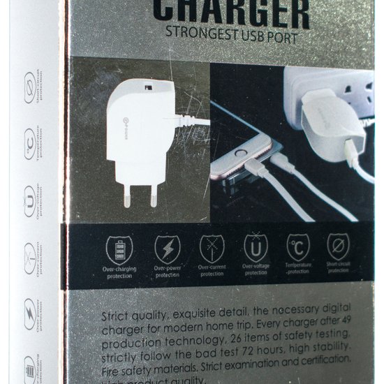 СЗУ QLT-POWER HXUD-3 Lightning, 1 USB