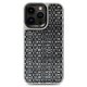 Kajsa Glamorous Collection Woven Pattern back case for iPhone 15 Pro