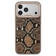 Kajsa Glamorous Collection Genuine Leather Snake Pattern Case iPhone 17 Pro