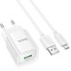 СЗУ Hoco C145A Charm QC3.0 charger set(Micro)(EU)