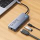 USB Хаб Hoco HB52 Wow 8-in-1 (HDTV+RJ45+SD/TF+PD+Type-C3.0+USB3.0*2)