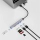 WIWU Адаптер Wi-HB003 ZOLO 5 in 1 USB-C/USB-A HUB