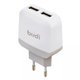 M8J940E (AC940)EW - Home Charger Budi 2 USB 2.4A top slots
