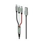 DC203A8 - 3in1 Charge Cable 1m, Aluminum Shell