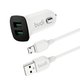 CC631M - Budi Car Charger 12W 2.4A + Cable Micro