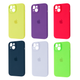 Square Full Silicone Case Close Camera iPhone 13
