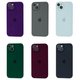 Square Full Silicone Case Close Camera iPhone 14 Plus