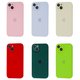 Square Full Silicone Case Close Camera iPhone 14 Plus