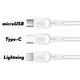 WUW Charging Cable 3in1, 2A  1m X179