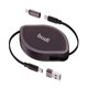 DC535B - 4in1 Retractable cable,1m, 65W/20W PD