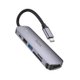 Кабель-переходник Hoco HB28 Type-C multi-function converter(HDTV+USB3.0+USB2.0+SD+TF+PD)
