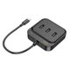 Сетевой адаптер Hoco HB35 Easy link 4-in-1 Gigabit Ethernet Adapter(Type-C to USB3.0*3+RJ45)(L=0.2M)