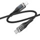 Кабель Hoco U115 Transparent Discovery Edition 100W  data cable with display for Type-C to Type-C