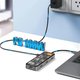 WIWU Адаптер CB008 Cyber HUB 8 in 1 USB-C to USB3 x 2 / USB2 / Type-C / HDMI / SD / Micro SD / RG45