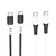 Кабель Hoco X82 Type-C to Type-C 60W silicone charging data cable