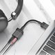 Кабель-переходник Hoco LS37 Spirit 2-in-1 transparent external sound card for earphones USB to 3.5mm
