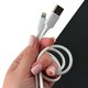 DC256M10W -  Budi USB-A to Micro Cable Liquid Silica Gel 3A 1m