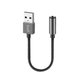 DC106B - AUX Cable Budi USB-A  to 3.5mm 11cm