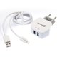 СЗУ QLT-POWER HUT-3 Lightning, 2 USB